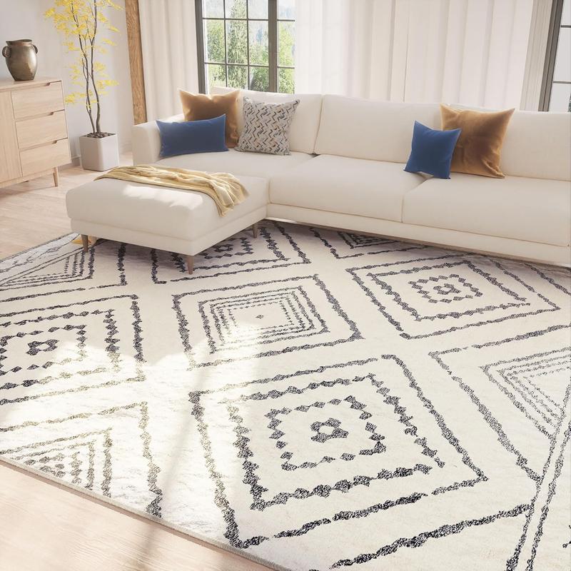 Vintage Moroccan long rug, washable
